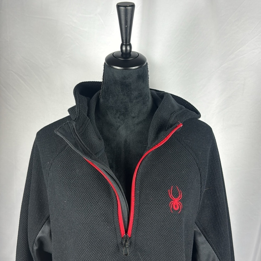 Spyder Men's Boundless Half Zip Hooded Sweater - Picture 7 of 11